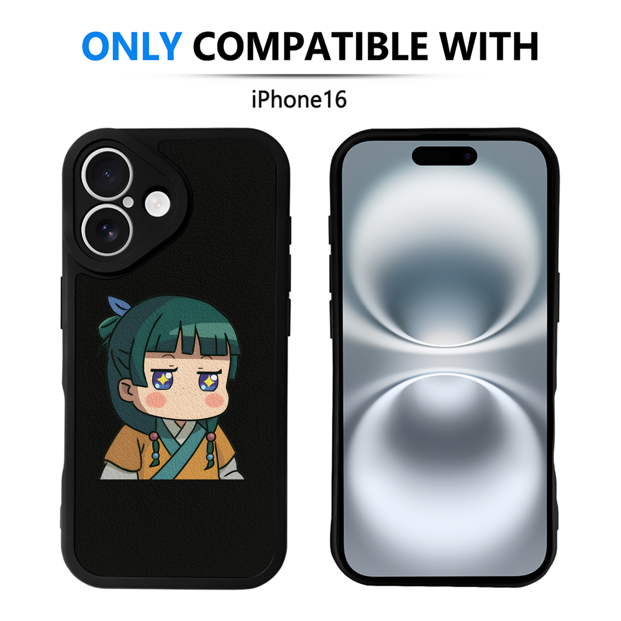 （画像用） 薬屋のひとりごと The Apothecary Diaries 【iPhone 16シリーズ対応】シリコンスマホケース（レザー調） 材質：シリコン